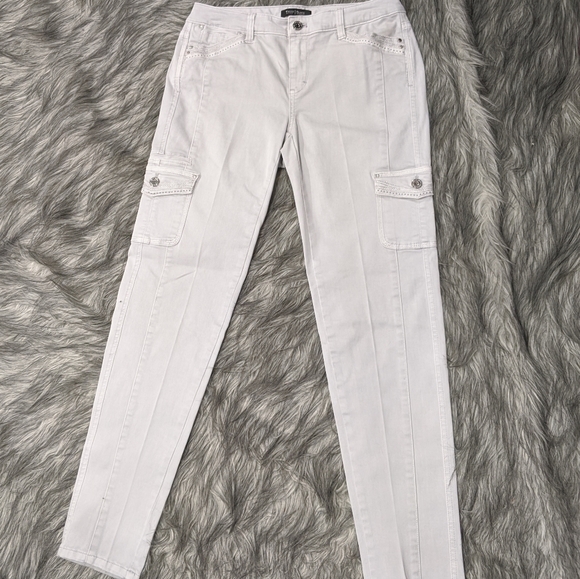 White House Black Market Denim - WHBM light grey embellished pants
